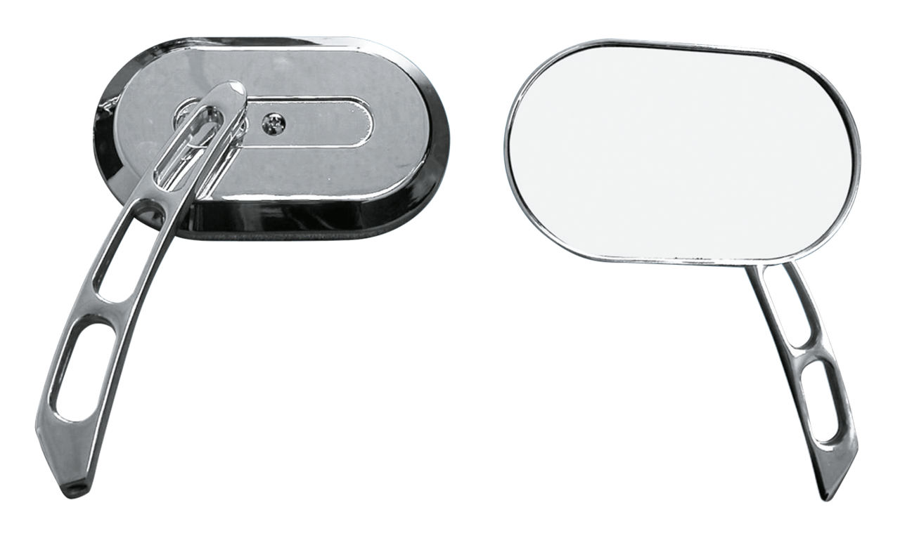 Gzp Chrome Hd Style Oval Mirror Pair Mirror & Component Zodiac