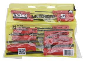 Eklind 13 Piece Inch Ball Driver Set Hex Workshop Tool Eklind Tool Company