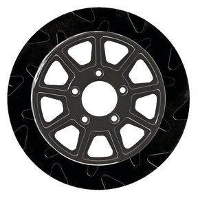 Fr Smooth 11.5"X5mm Bl/Bl 9 Spoke Disc Brake Rotors Lyndall Brakes