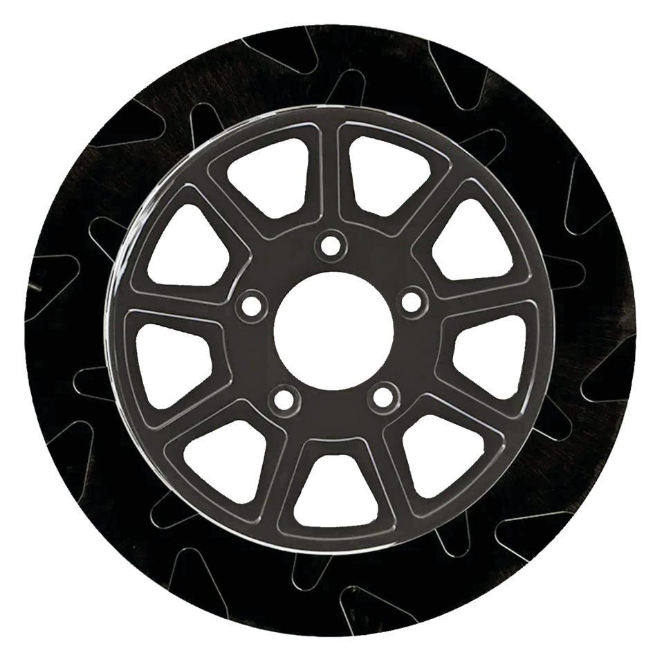 Fr Smooth 11.5"X5mm Bl/Bl 9 Spoke Disc Brake Rotors Lyndall Brakes