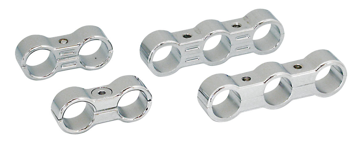 Gzp Billet Chrome Oil Line Seperator 2 H Oil Hose Clamp & Separator Zodiac