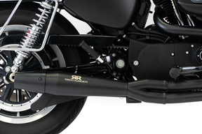 Redthunder 2-1 Exhaust - 04+ Sportster Full Exhaust System Redthunder Cerakote Black Stainless Steel