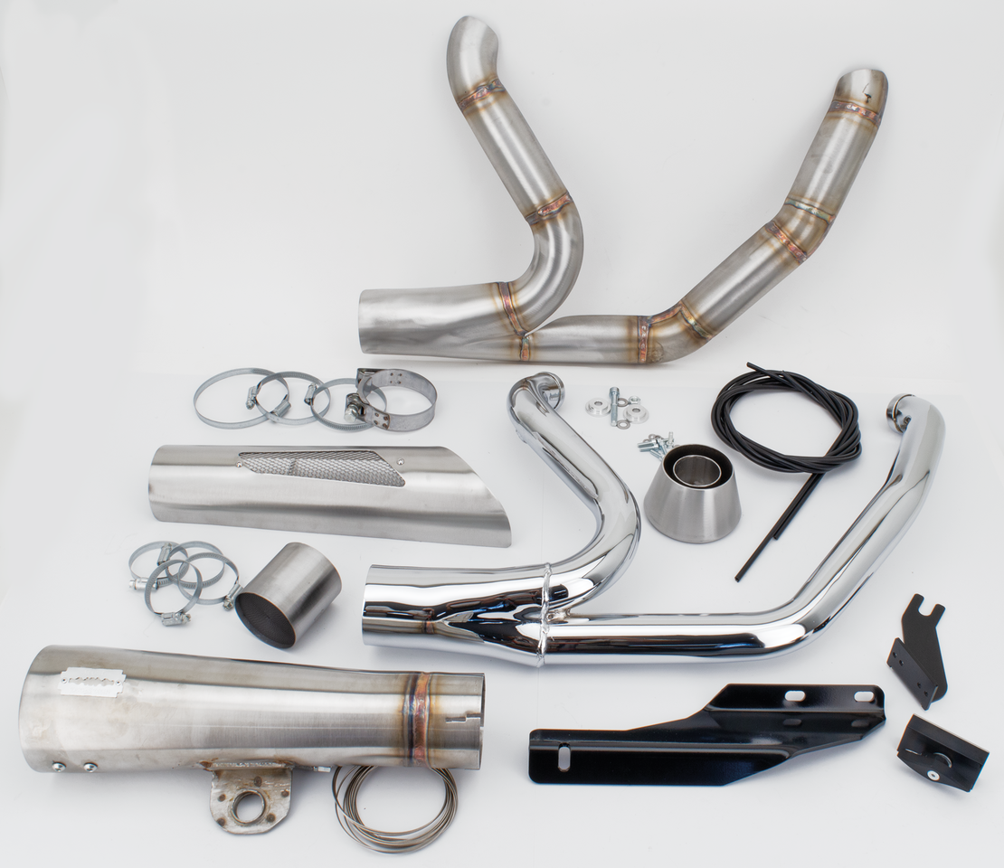 Mcj 2 1 Shorty Flh/T21 Up Stainless 2-1 Full Exhaust System Mcj Default Title