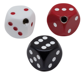 Dice Shifter Knob Black W/ White Dots Hand Shifter V Twin Mfg Default Title