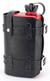 Black Holder With 1.5 L Red Ff Canister Leather Luggage Texas Leather Default Title