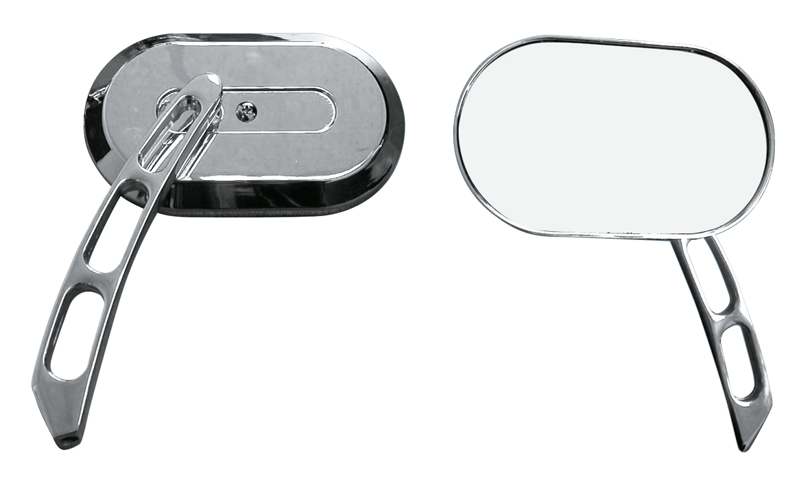 Gzp Chrome Hd Style Oval Mirror Pair Mirror & Component Zodiac Default Title