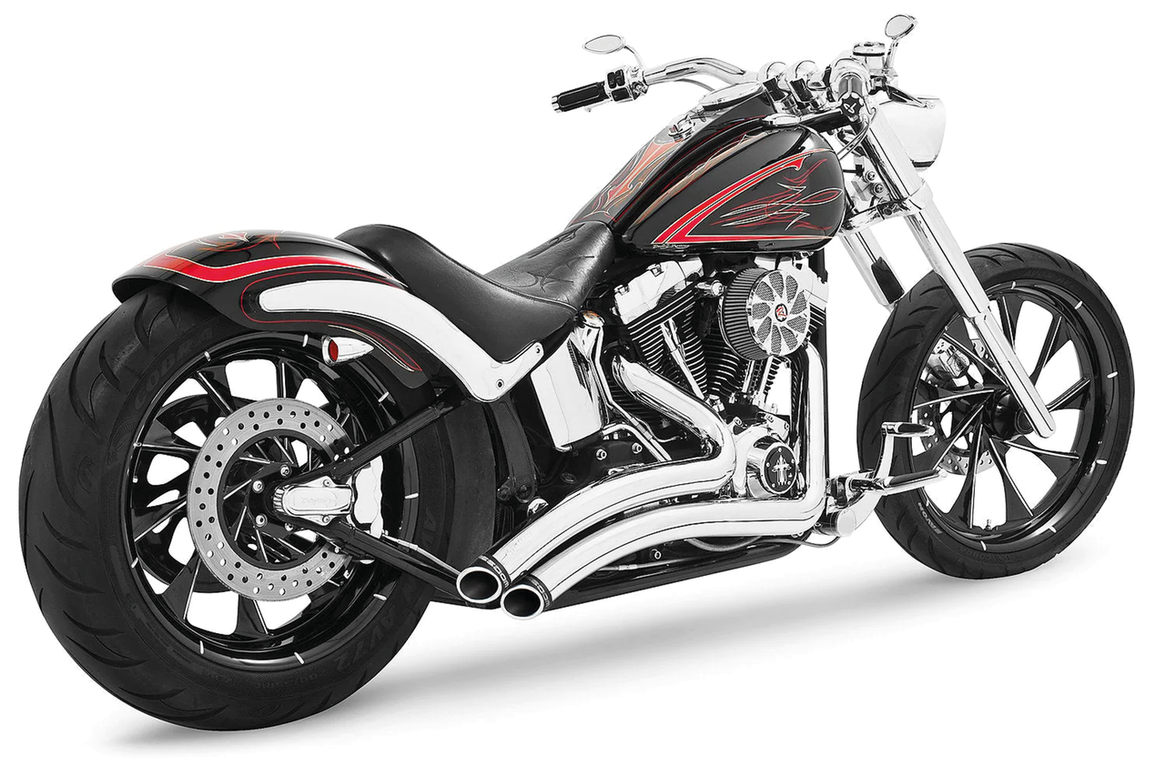 Sharp Curve Rad+Cap Ch/Bk Fxcw/Fxsb08 17 2-2 Full Exhaust System Freedom Performance Exhaust Default Title