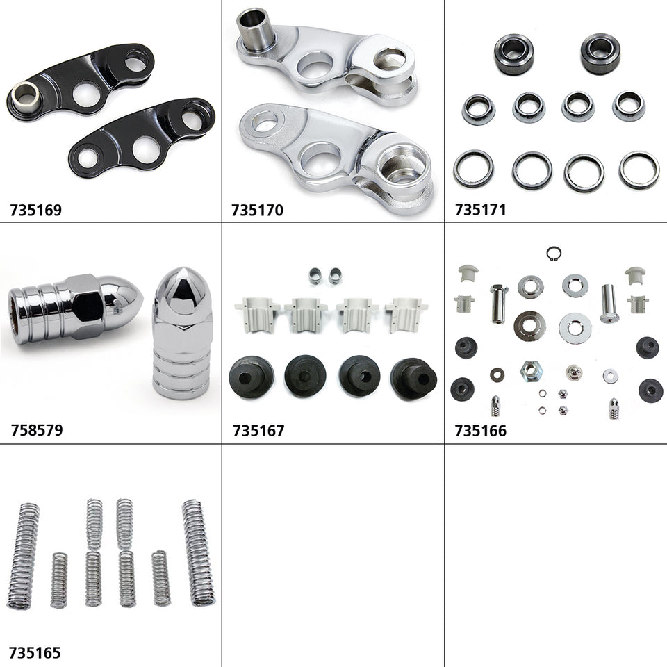 Springer Rocker Set Black Flsts97 11 Springer Fork Part V Twin Mfg