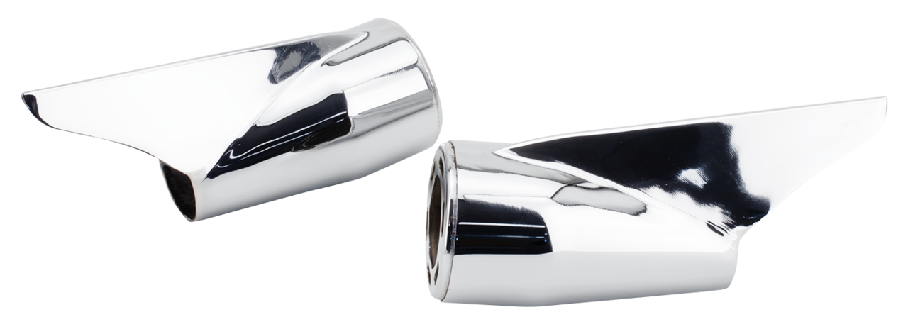 Mcj End Caps Royal 80 Long Finned Chrome Exhaust End Cap Mcj Default Title