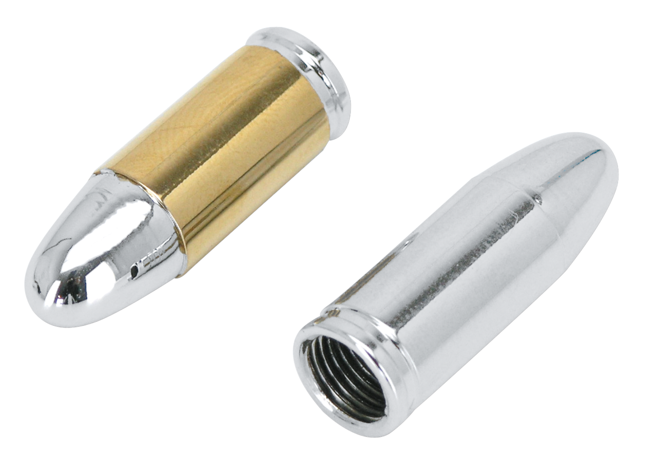 Gzp Chrome Bullet Valve Stem Cover Wheel & Tire Accessories Zodiac