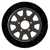 Fr Smooth 11.8"X5mm Bl/Bl 9 Spoke Disc Brake Rotors Lyndall Brakes Default Title
