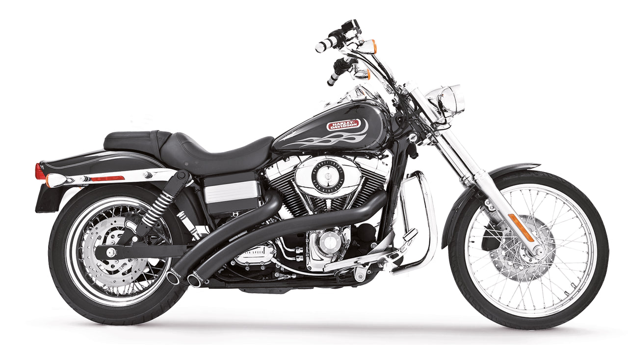 Radical Radius Fxd91 05 Blk/Blk Tip 2-2 Full Exhaust System Freedom Performance Exhaust Default Title