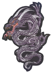 Gray Dragon Patch 12"X8.5" Patch & Pin Lethal Threat Default Title