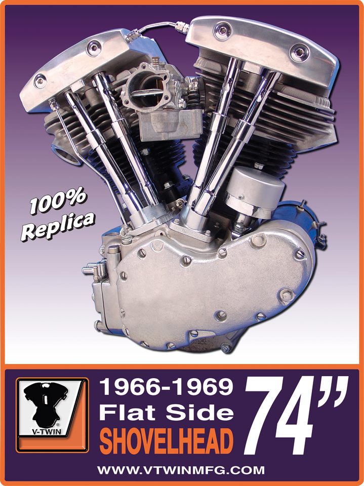 Early Shovelhead Engine Plaque Shop Sign, Banner & Decor V-Twin Manufacturing Default Title