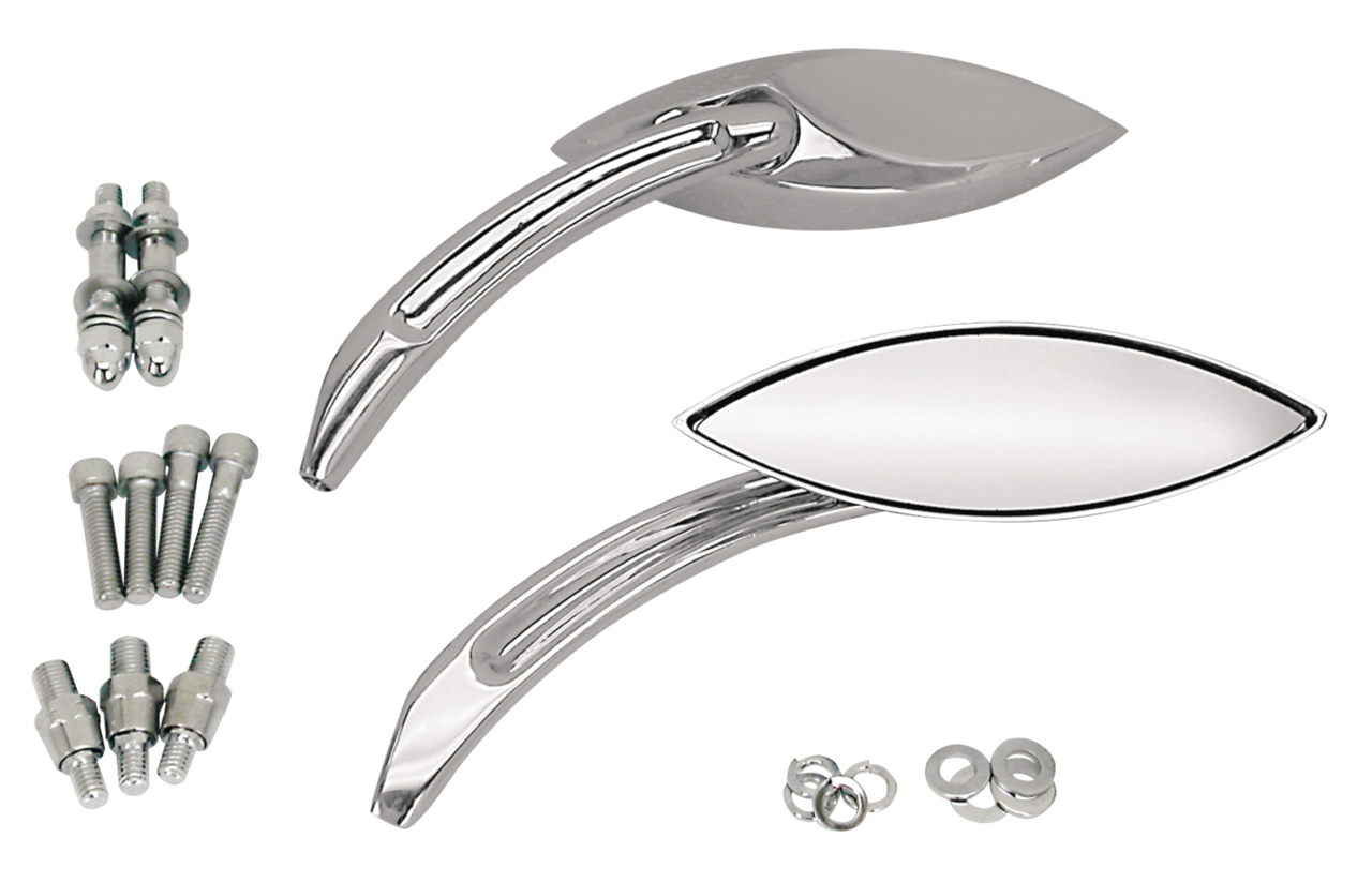 Gzp Mirror Set B Merlin's Narrow Cateye Mirror & Component Zodiac