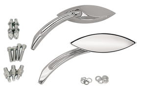 Gzp Mirror Set B Merlin's Narrow Cateye Mirror & Component Zodiac