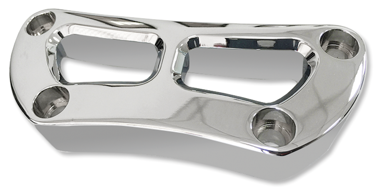 Top Riser Clamp Cut Out 1" Chr Hd73 Up Handlebar Risers V Twin Mfg Default Title