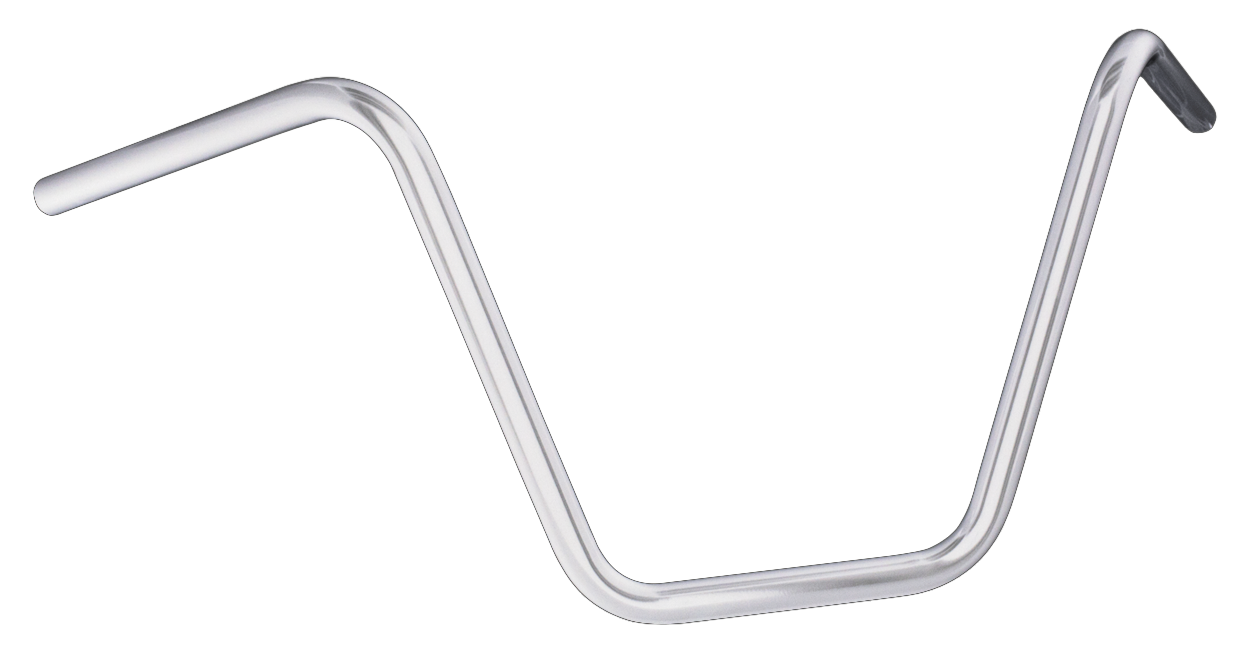 Zcp Chrome Apes 13 1/2" Non Dimpled One Inch Diameter Handlebars Zodiac Default Title