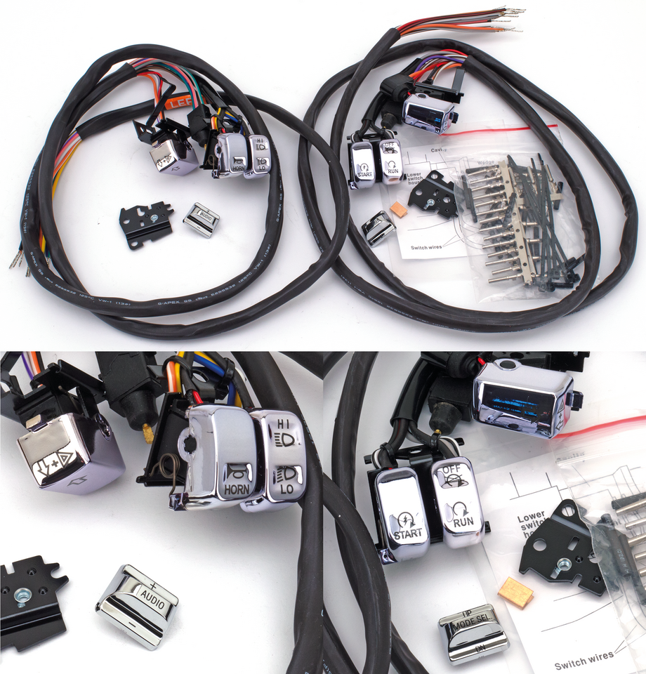 Gzp Chr Led Swtchkit W/Radio Acc Fl96 06 Handlebar Controls Zodiac Default Title