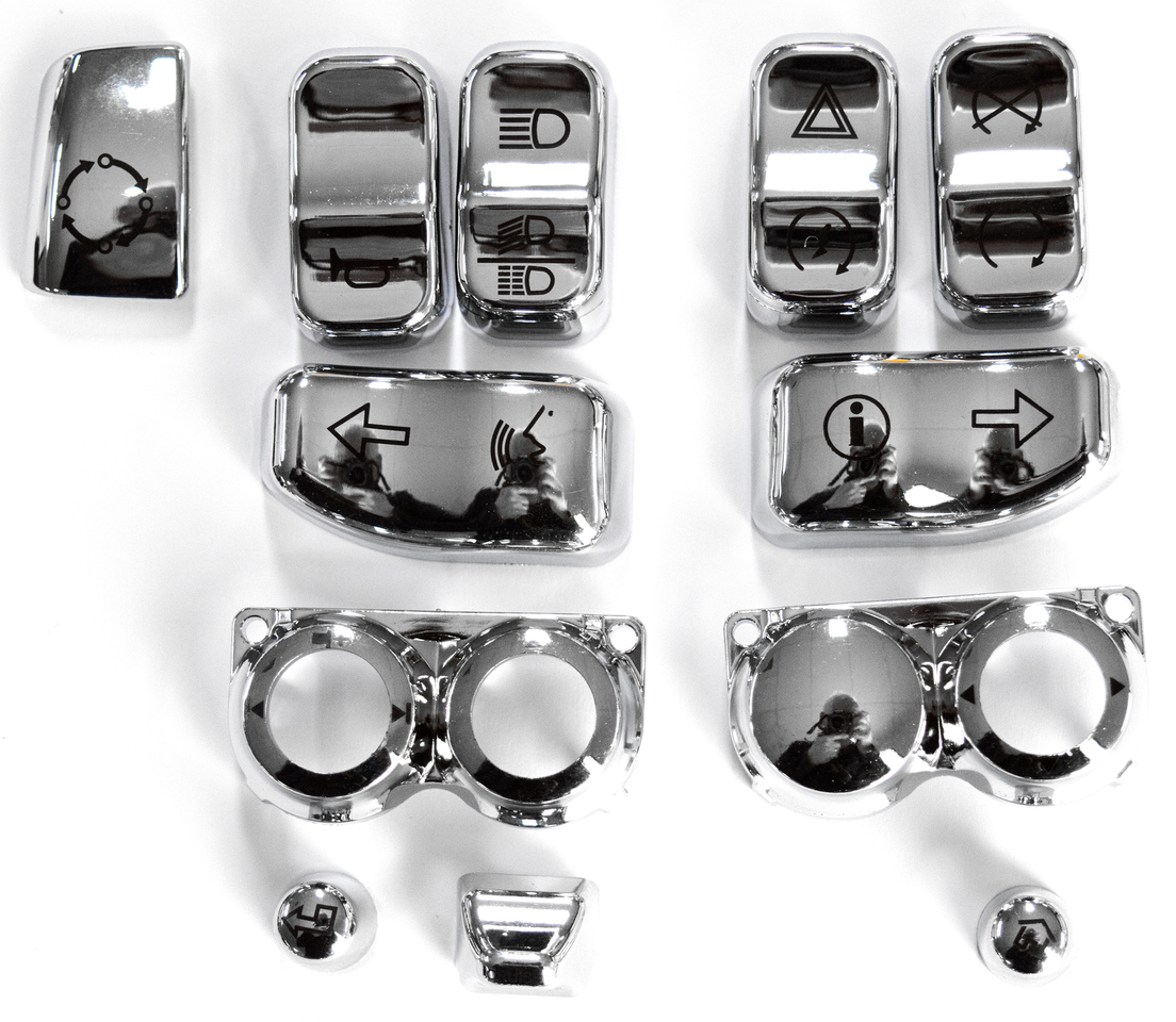 Gzp Chr Switch Buttons Kit Flh/T16 Up Handlebar Controls Zodiac Default Title