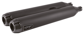 2 Bros Flh/T17 Up Dual Slip Ons Carbon Bl Slip-On & Muffler Two Brothers Racing