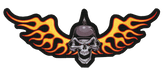 Biker Skull Patch 12.75"X5" Patch & Pin Lethal Threat Default Title