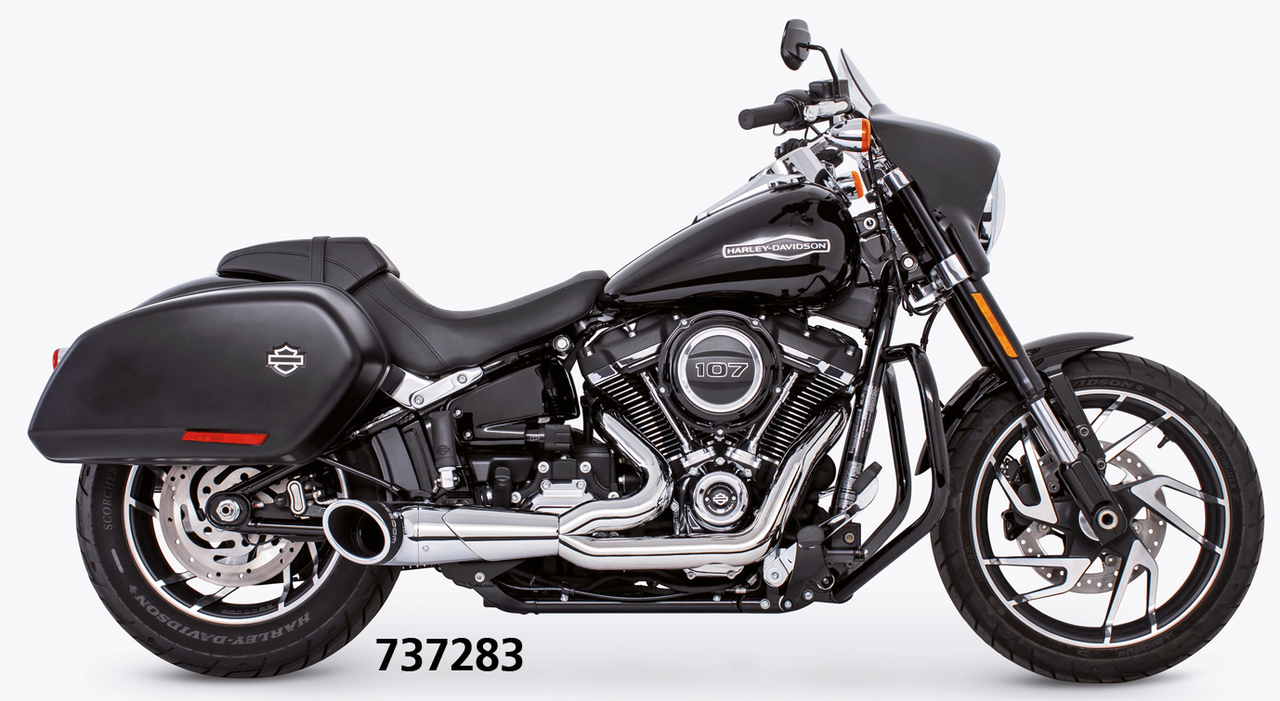 2 1 Turnout St18 Up Chr/Blk 2-1 Full Exhaust System Freedom Performance Exhaust Default Title