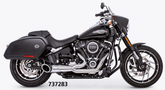 2 1 Turnout St18 Up Chr/Blk 2-1 Full Exhaust System Freedom Performance Exhaust Default Title