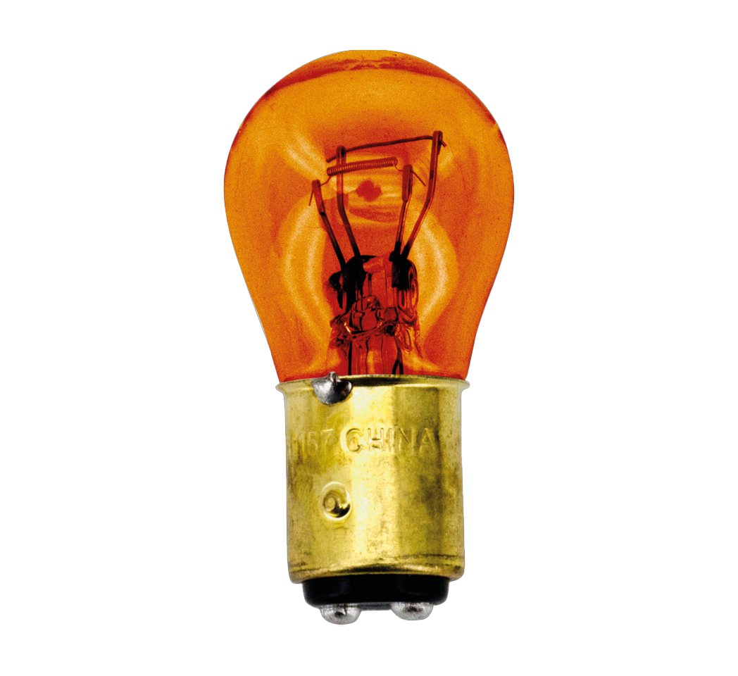 Gzp Amber Glass Bulb Bay15 D 1157 Socket Light Bulbs & LEDs Zodiac Default Title