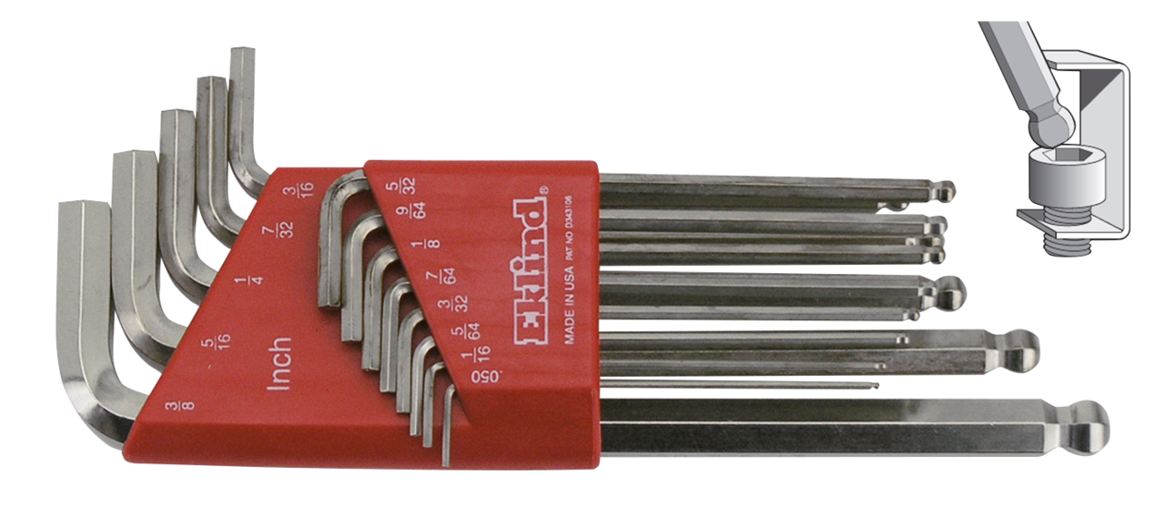 Bright Ball Allen Wrenches Inch 13 Piece Workshop Tool Eklind Tool Company