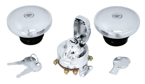Gzp Gascap Set Late Chr W/Key+Ig.Switch Locking Gas Cap Zodiac Default Title