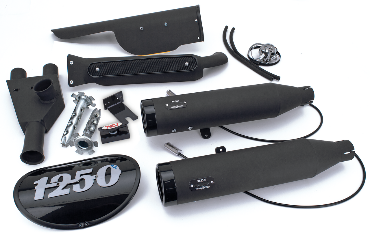 Mcj Adj. Exhaust Black Rh1250 S21 Up Full Exhaust System Mcj