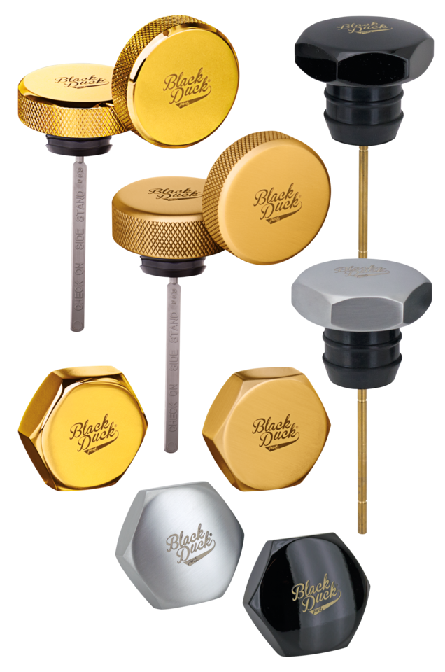 Black Duck Rnd Oilcap Sat.Brss Fxd06 17 Oil Tank Plug & Cap Black Duck Parts Default Title