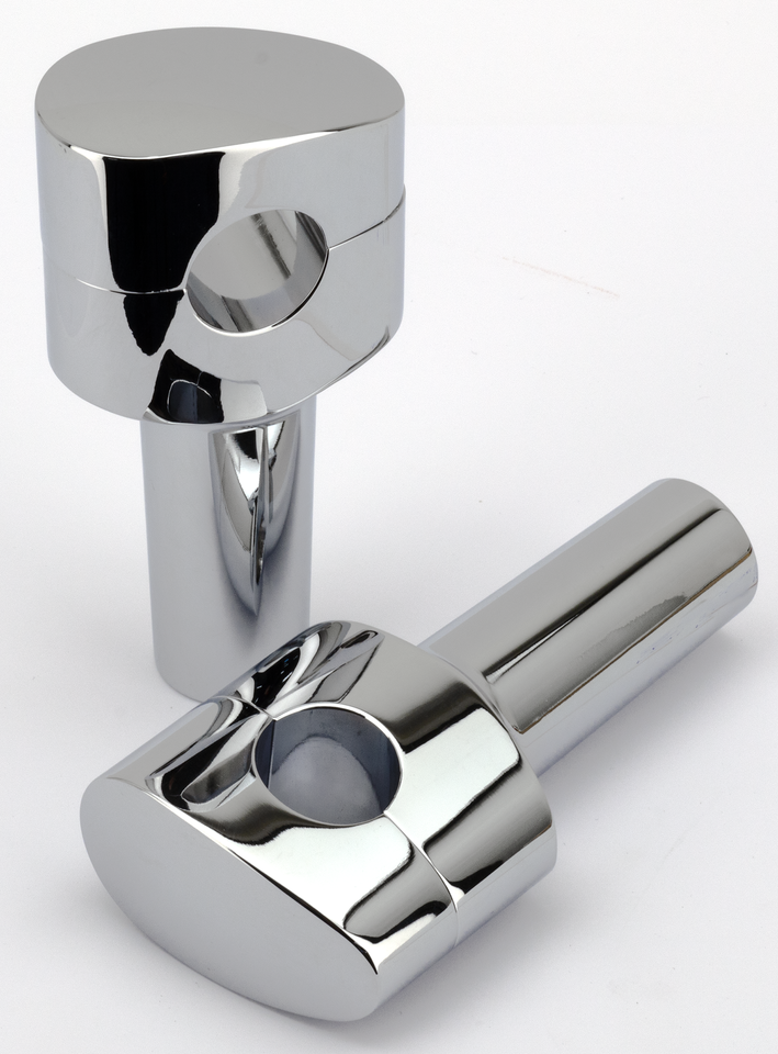 Gzp Fusion Tilt Risers 4" Smoothie Chrom Riser Zodiac Default Title
