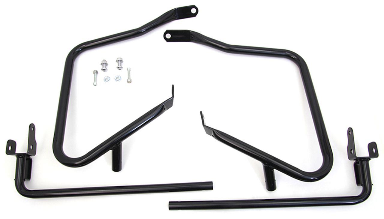 Saddlebag Guard Kit Black Flh/T14 Up Saddlebag Guards & Supports V Twin Mfg Default Title