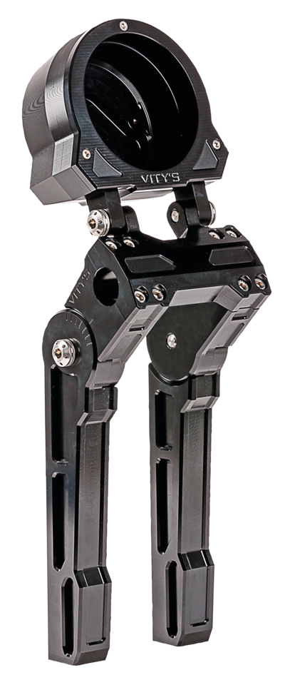 10" Adj. Risers/Gauge Black Fxlrs22 Up Handlebar Risers Vity's Design Default Title