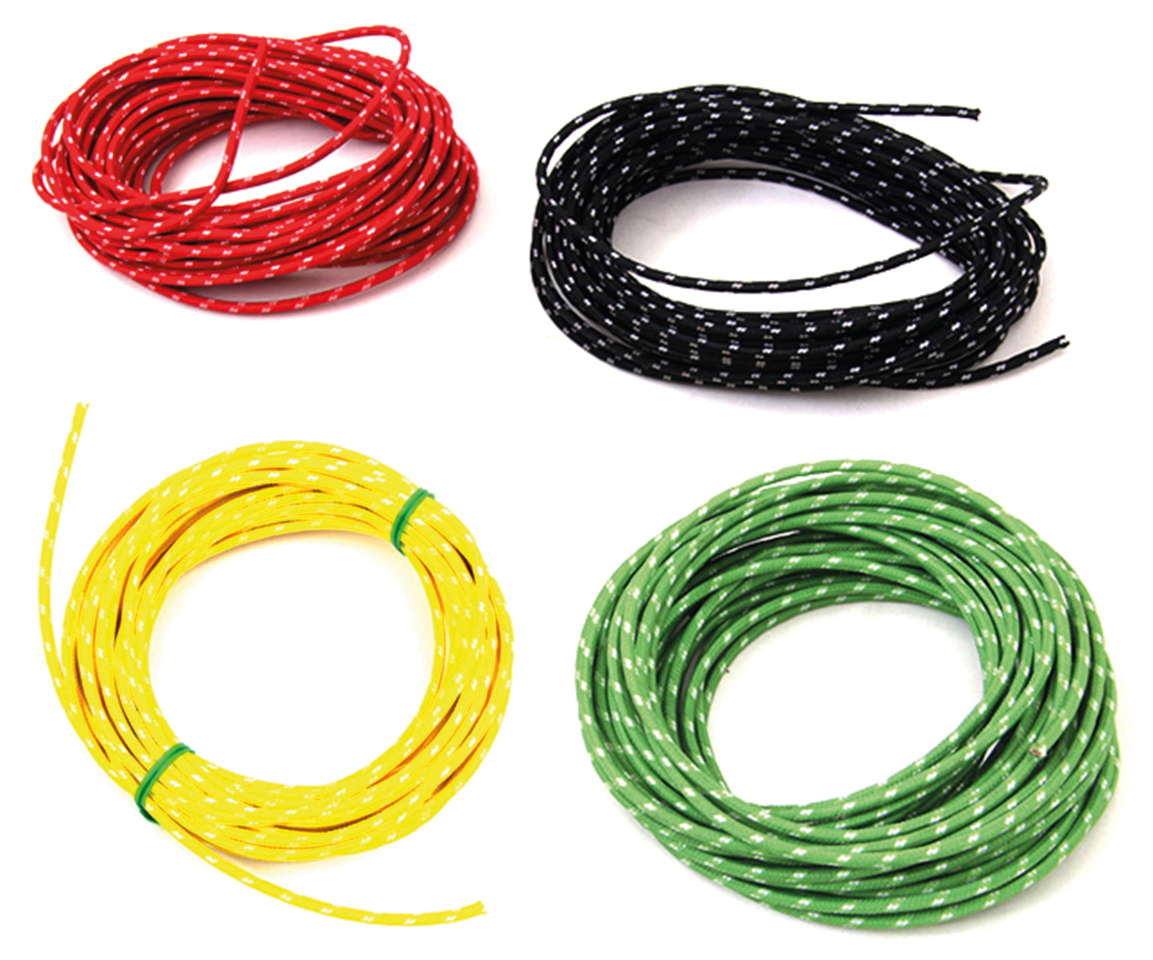 Cloth Covered Wire Kit 4x25ft Wiring & Connector V Twin Mfg