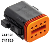 8 Pole Black Socket Housing Wiring & Connector Deutsch Connectors Default Title