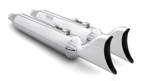 4" Sharktails S O's All Chr Flh/T17 Up Slip-On & Muffler Freedom Performance Exhaust Default Title