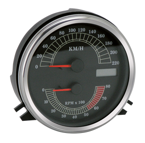Gzp Black Speedo/Tacho Kit Kmh Speedometer & Tachometer Combo Zodiac Default Title
