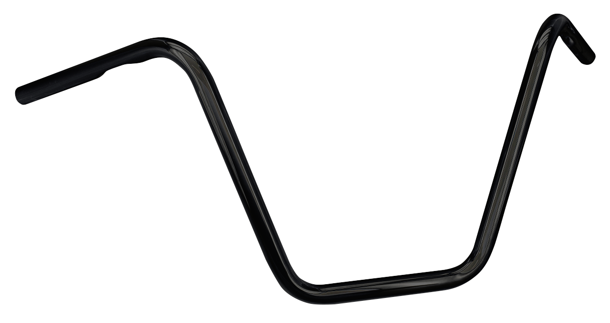 Zcp Black Apes 13 1/2" Dimpled One Inch Diameter Handlebars Zodiac Default Title