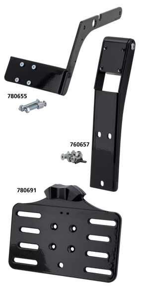Blk Bracket Only Center Mount Xl04 Up License Plate Bracket Adapter & Part Vity's Design