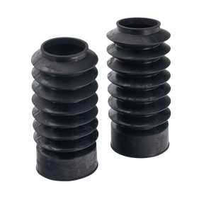 Gzp Black Rubber Forkboots 49mm 7" Long Fork Gaiter Zodiac