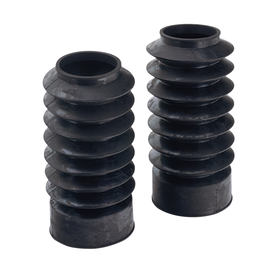 Gzp Black Rubber Forkboots 49mm 7" Long Fork Gaiter Zodiac