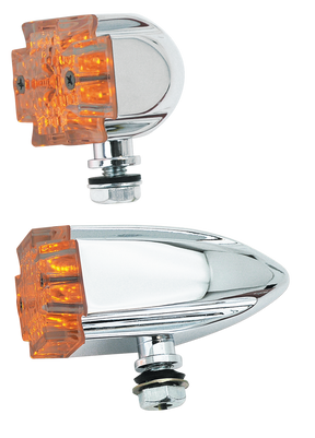 Gzp Chr Maltese Cross Bullet Light Clear Turn Signals & Multi Function Lights Zodiac Default Title