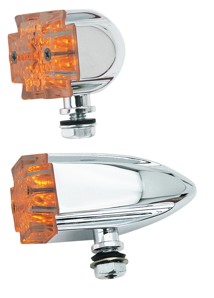 Gzp Chr Maltese Cross Bullet Light Clear Turn Signals & Multi Function Lights Zodiac Default Title