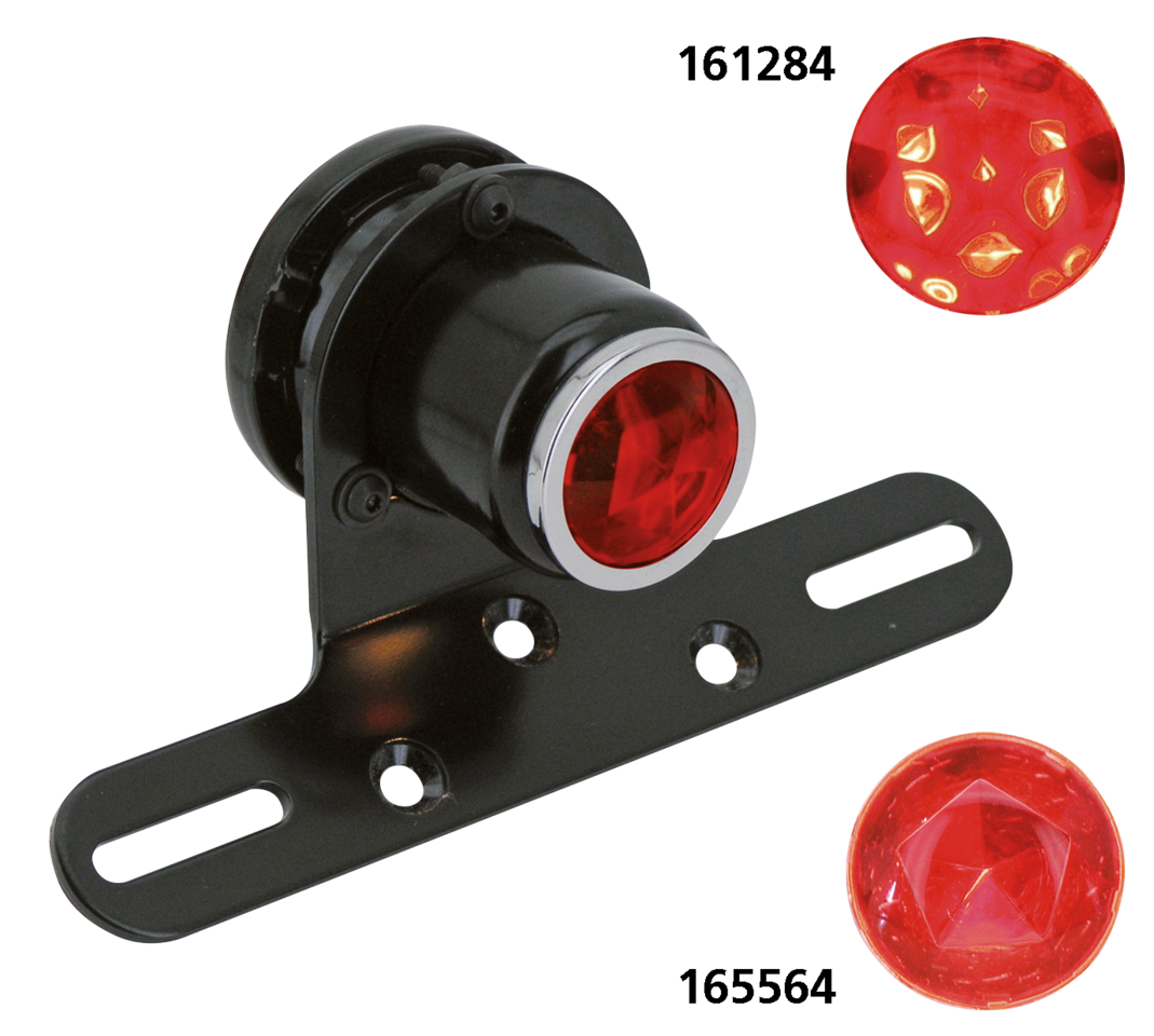 Gzp Classic 1.5" Led Black Taillight E A Tail & Brake Light Zodiac Default Title