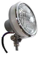 Aluminum Retro Headlamp Polished Headlight V Twin Mfg Default Title