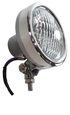 Aluminum Retro Headlamp Polished Headlight V Twin Mfg Default Title