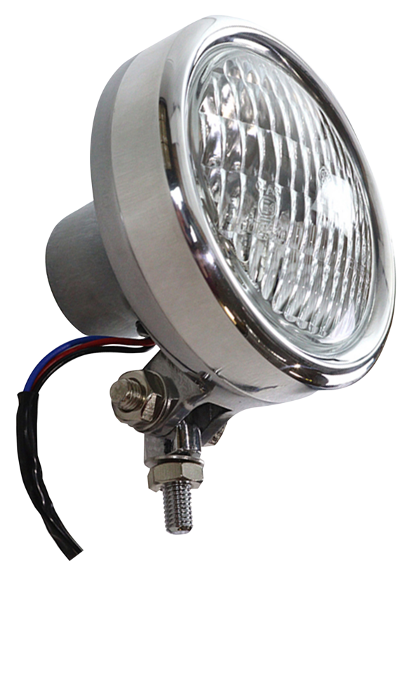 Aluminum Retro Headlamp Polished Headlight V Twin Mfg Default Title